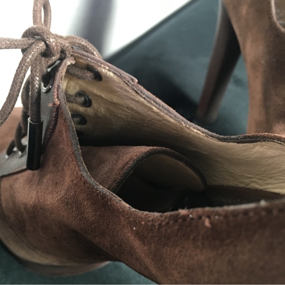 Michael Kors Suede Sophia Oxford Heels Size 9M - Picture 9 of 9